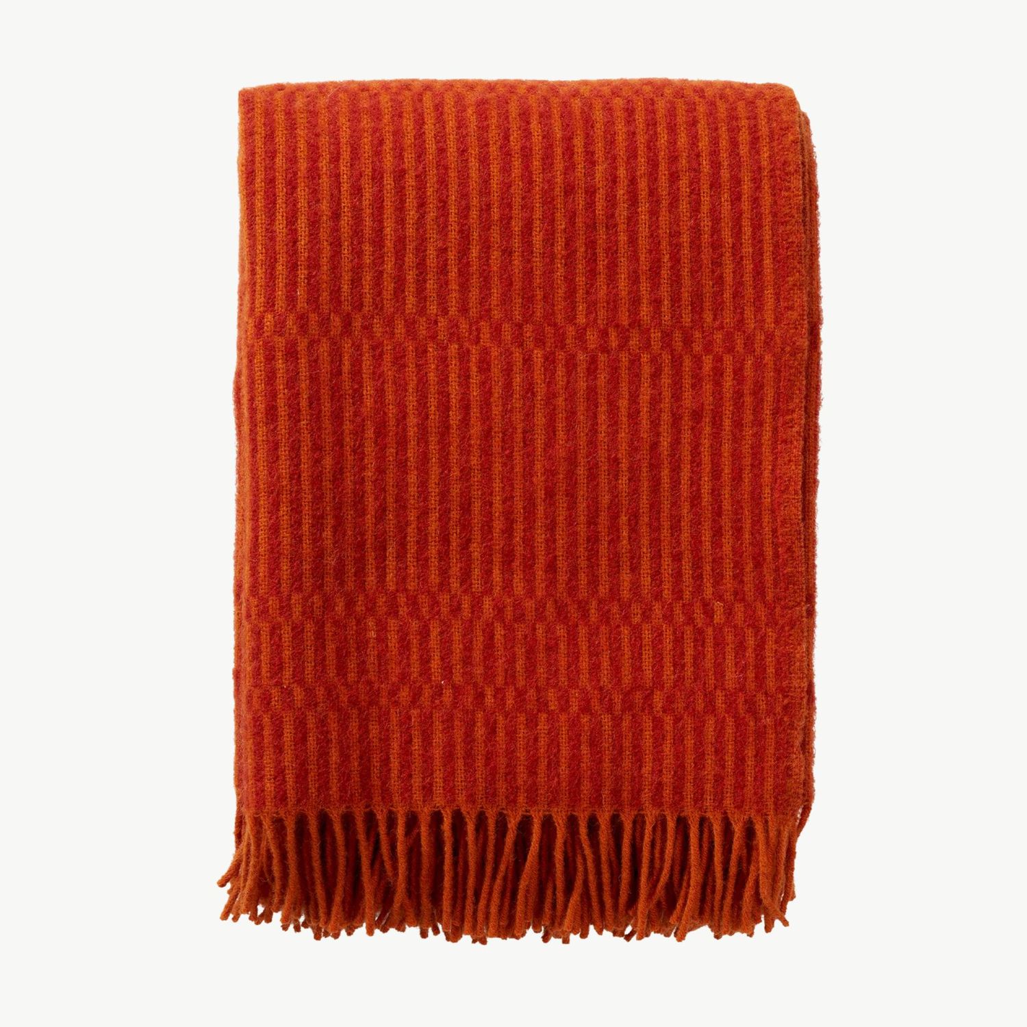 KLIPPAN Boho plaid Orange &amp; Red