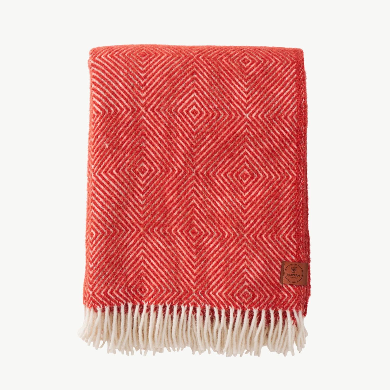 KLIPPAN Gooseye plaid Red