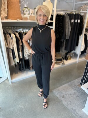 Romper Back Zipper Tie Waist