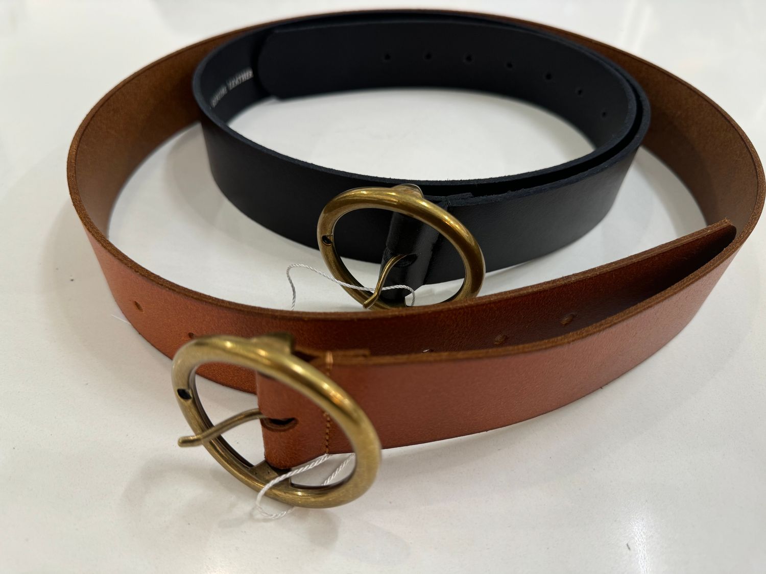 Wide Belt w/ Circle Buckle -
