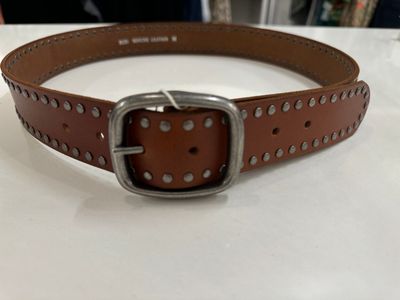 Studded Belt -Tan-