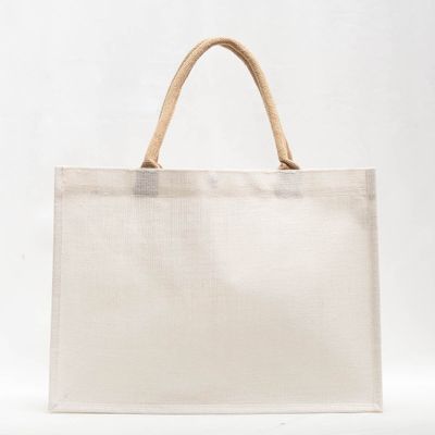 Tiger Jute Pocket Tote
