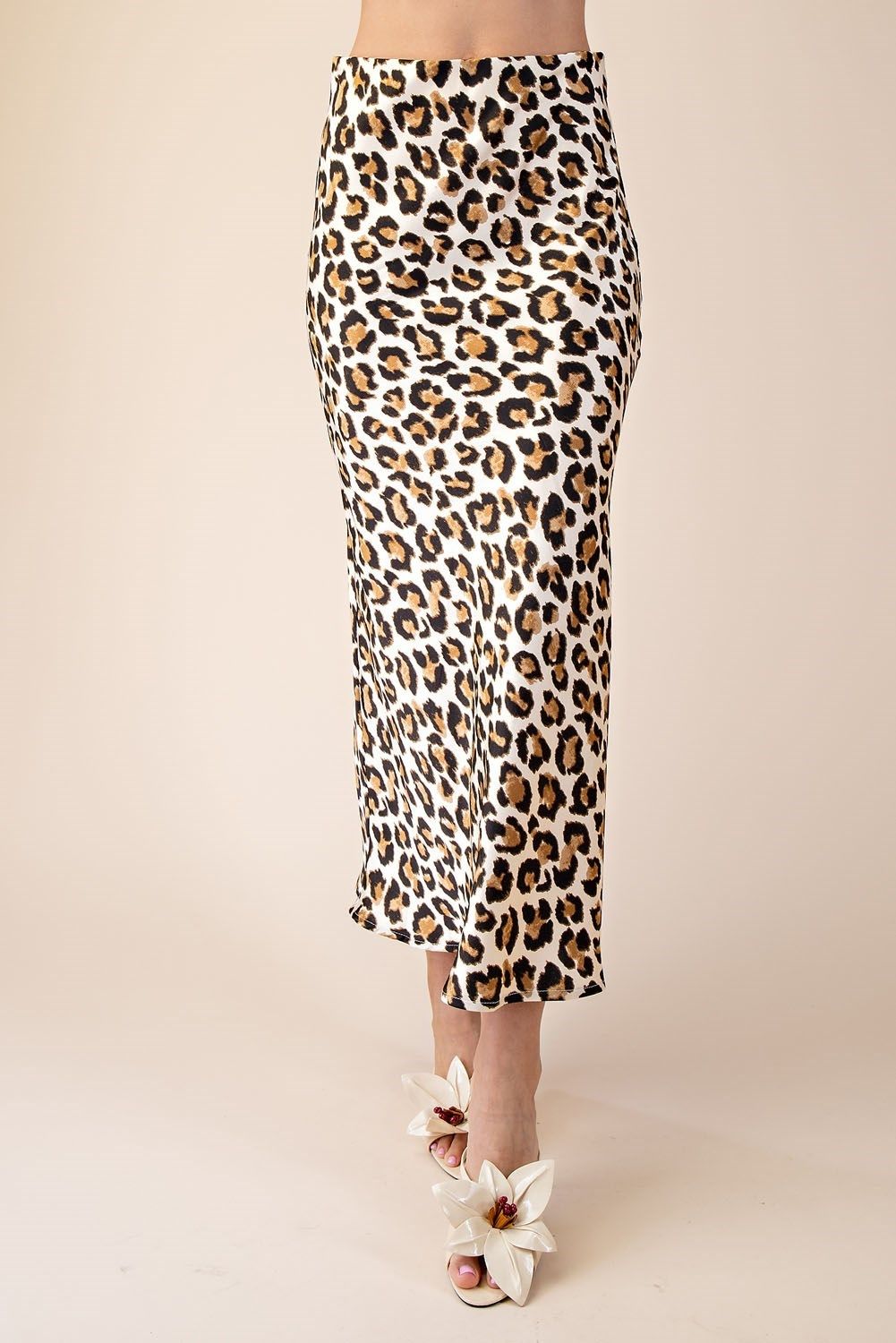Satin Pull On Skirt-