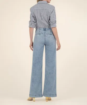 Jean High Rise/Wide Leg - Lt Wash-