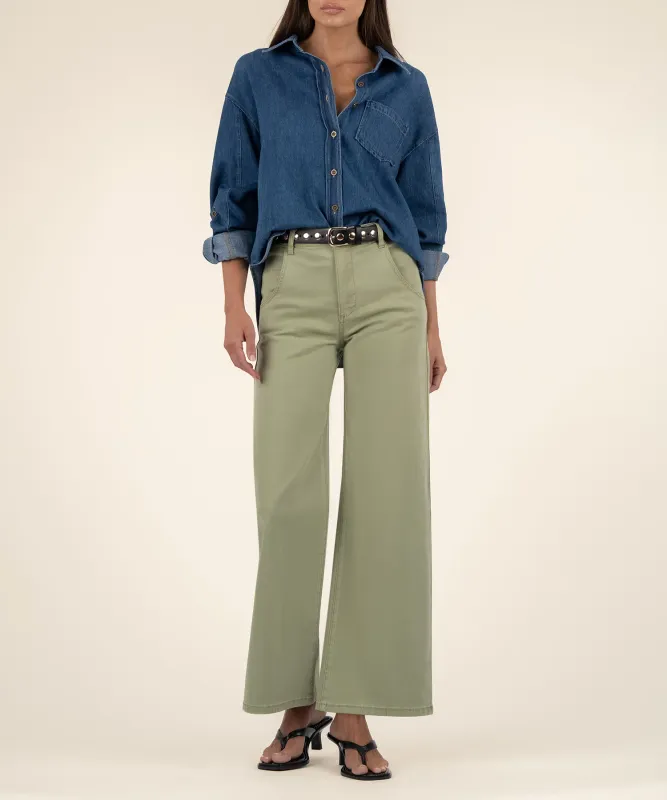 Meg Wide Leg -Pistachio-