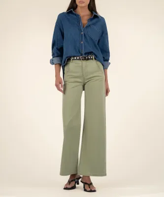 Meg Wide Leg -Pistachio-