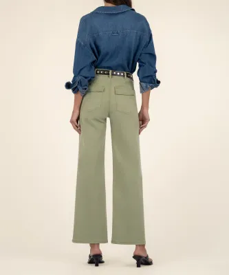 Meg Wide Leg -Pistachio-