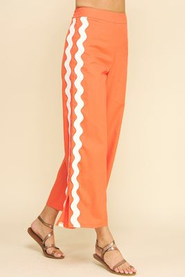 2 Pc Orange Ricrac Set-