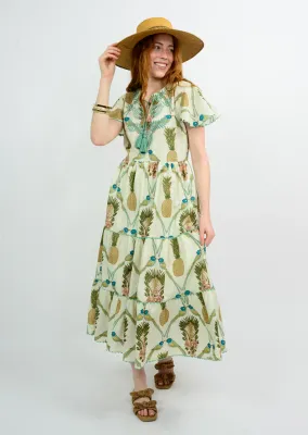 Birds in Paradise Embroidered Dress -