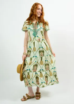 Birds in Paradise Embroidered Dress -