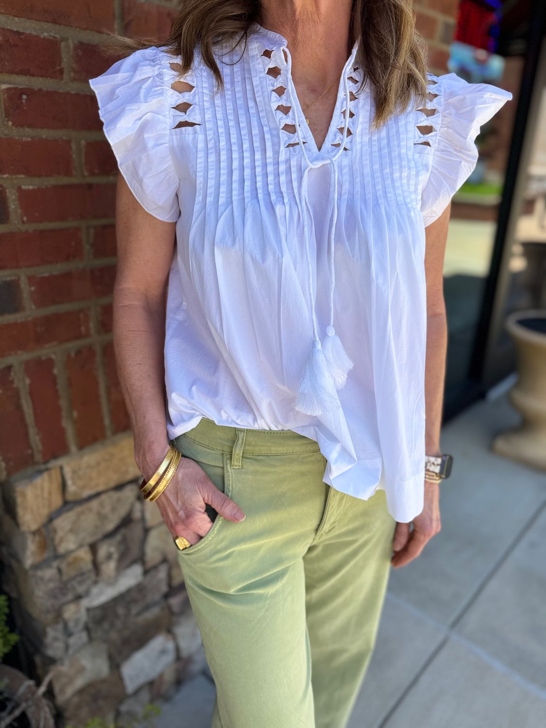 Pretty Perfect Top - White-