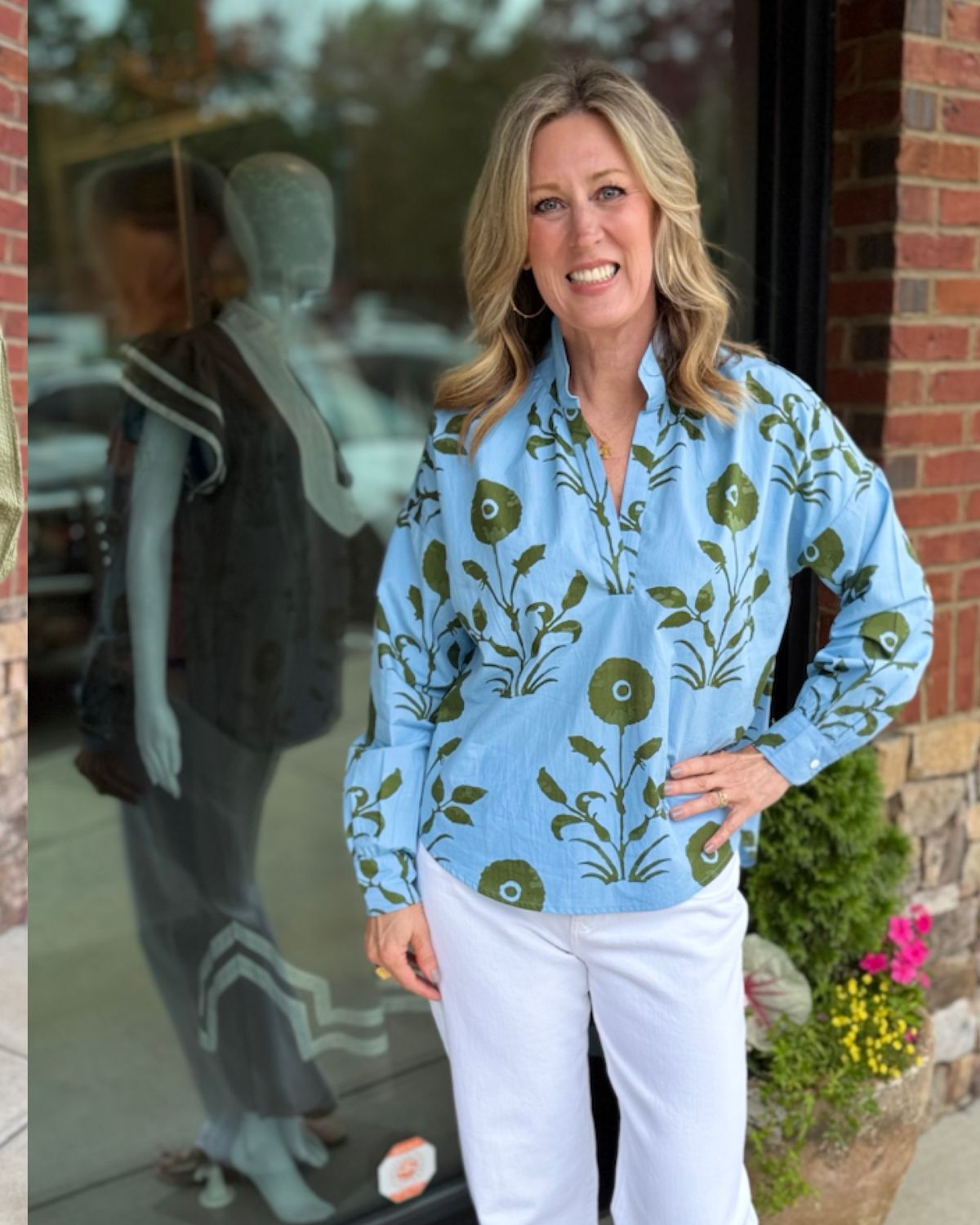 Jane Top - Poppy Print-