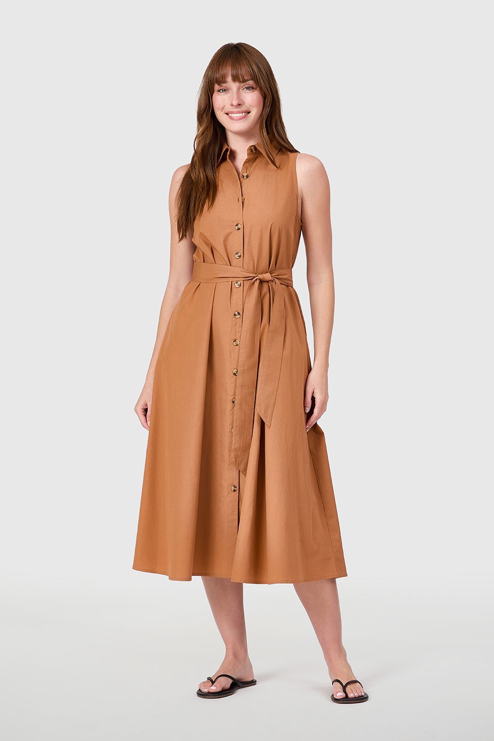 LIVRO Field Dress w/ Belt - Cashew-