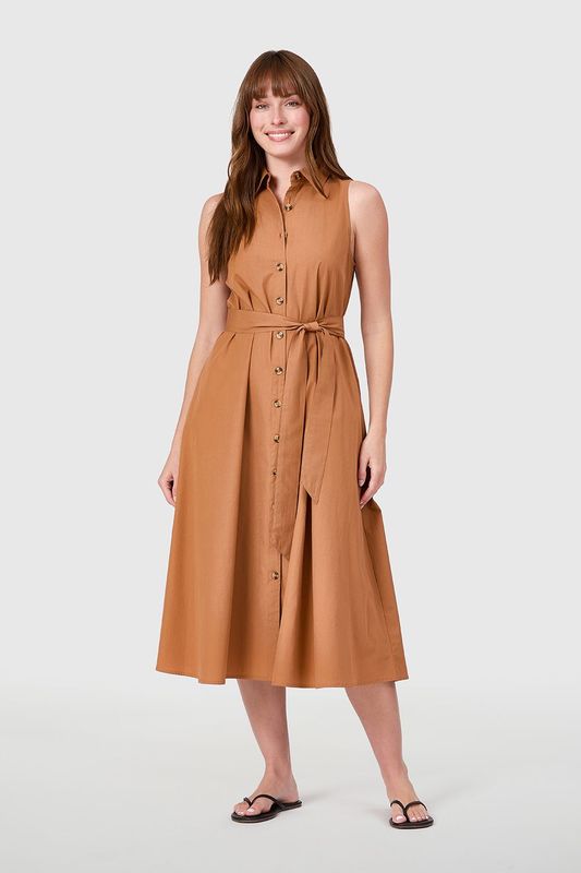 LIVRO Field Dress w/ Belt - Cashew-