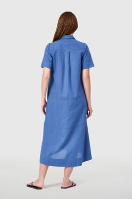 LIVRO City Dress - Blue Seersucker-