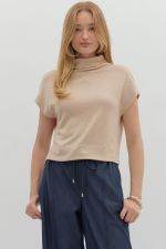 Mock Neck s/s Sweater -