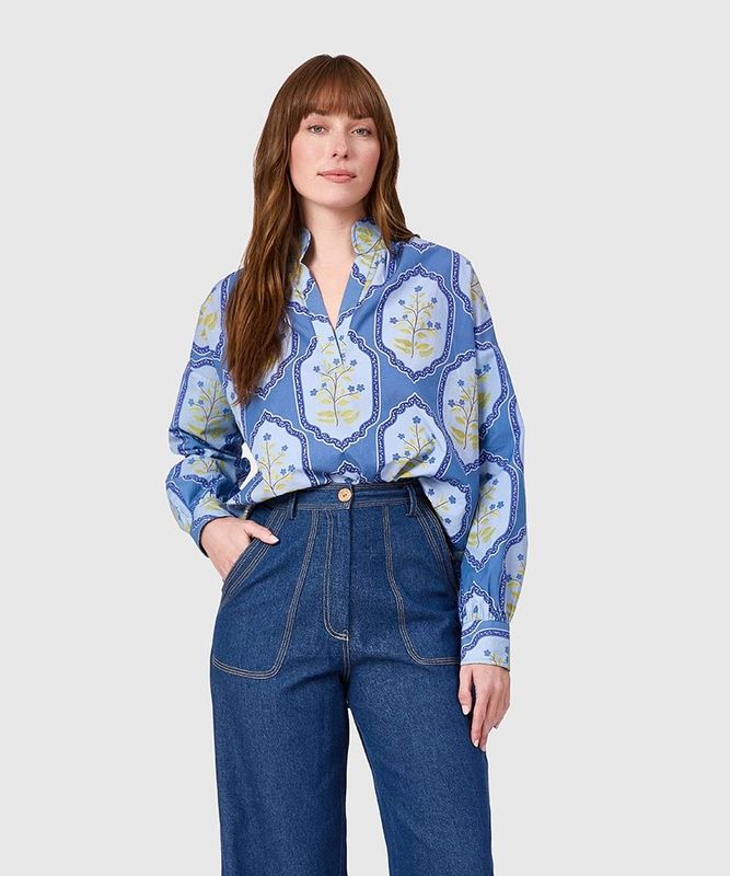 Jane Top - Dusty Trellis-