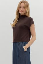 Mock Neck s/s Sweater -