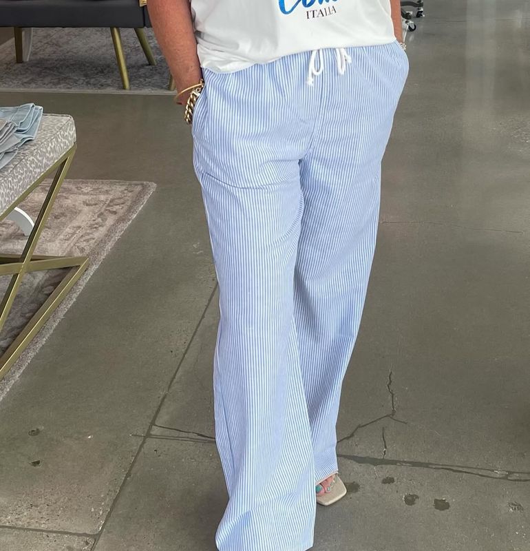 Lounge About  Pinstriped Pant