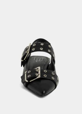 Angela Pointed Toe/ Buckle Shoe-