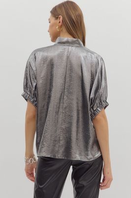 Shimmer Poppy-Like Top-