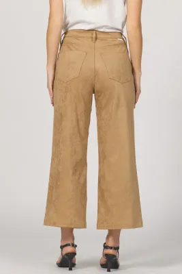 Audrey Suede Pant-Toffee-