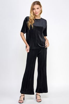 Crinkle Velvet 2 Pc Set-