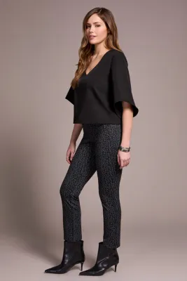 Lined Flare Slv Blouse-