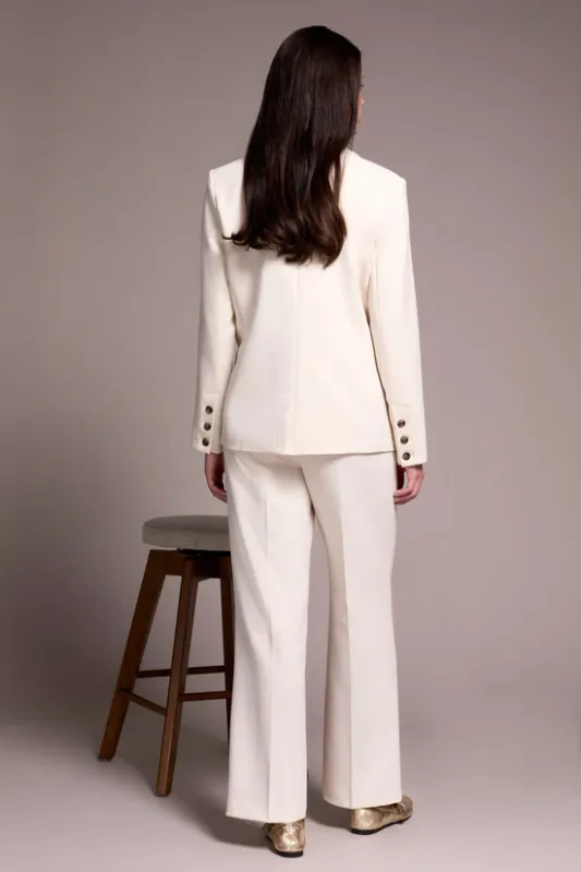 Lined Blazer - Moonstone-