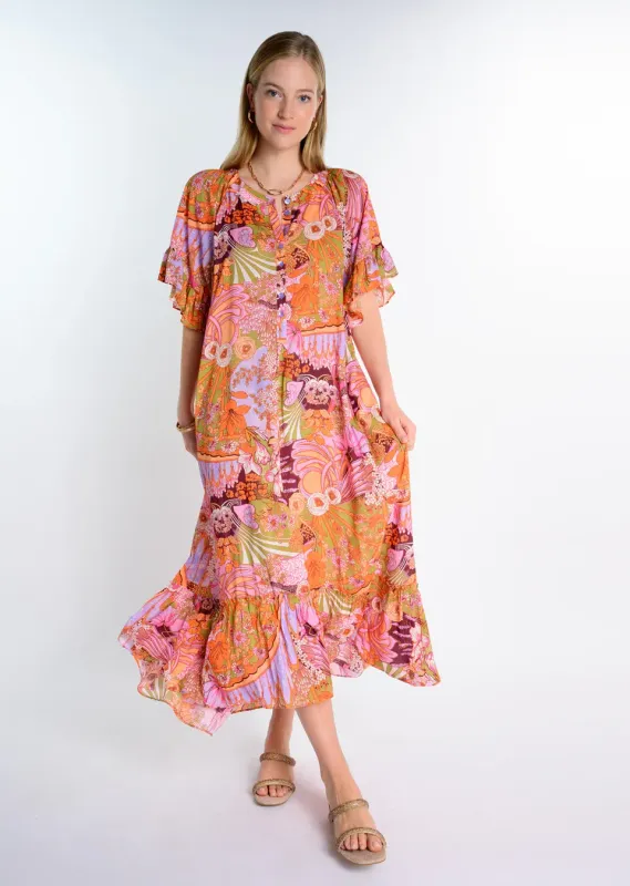 Go With the Flow Maxi Dress - Multi-