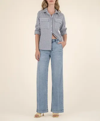 Jean High Rise/Wide Leg - Lt Wash-