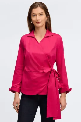 Wrap Shirt - Pink -
