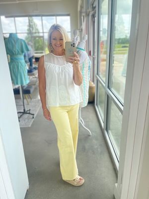 Straight Wide Leg Denim-