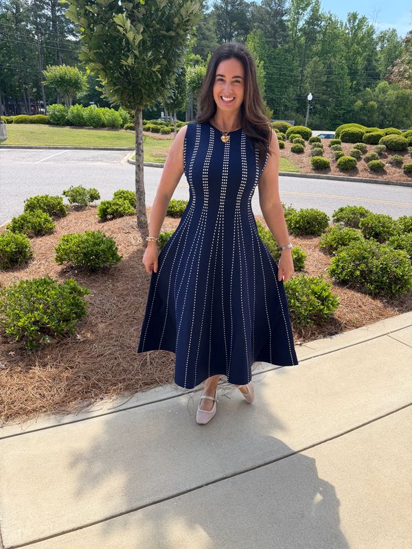 Navy Sweater Dress-