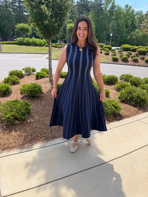 Navy Sweater Dress-