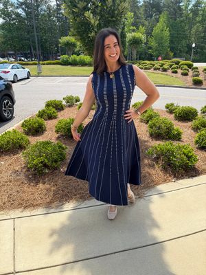 Navy Sweater Dress-