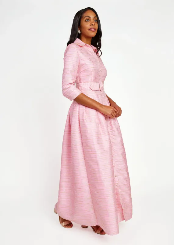 Cecelia Gown- Pink Dupioni-