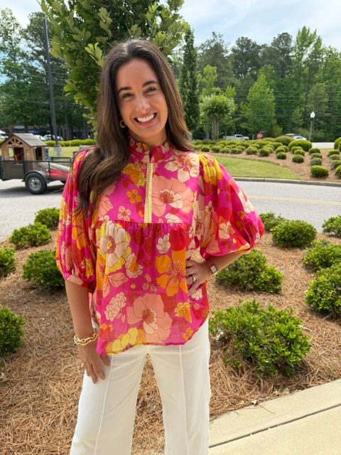Pink Full Bloom Top