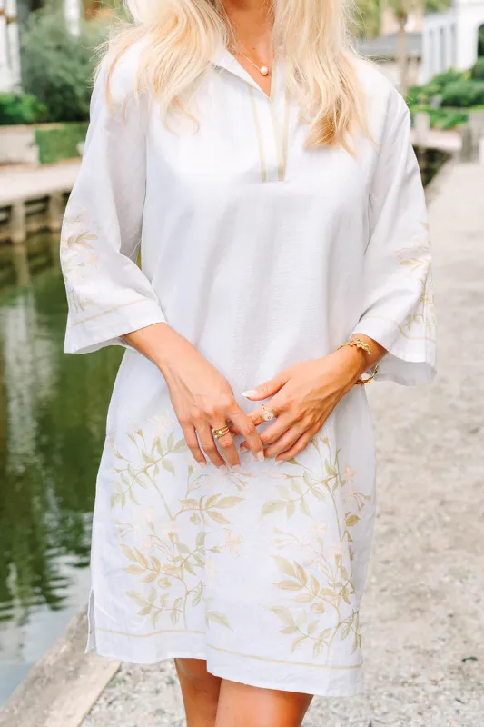 Savannah Mini Dress - Ivory Vines-