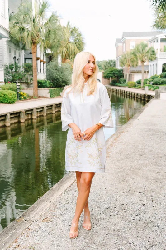 Savannah Mini Dress - Ivory Vines-