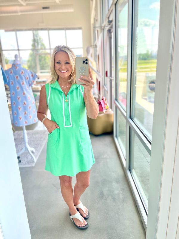 Samara Zip Mock S/L Dress -