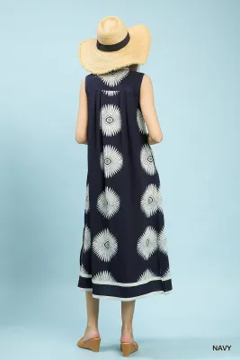 S/L Maxi -Navy w/ white-