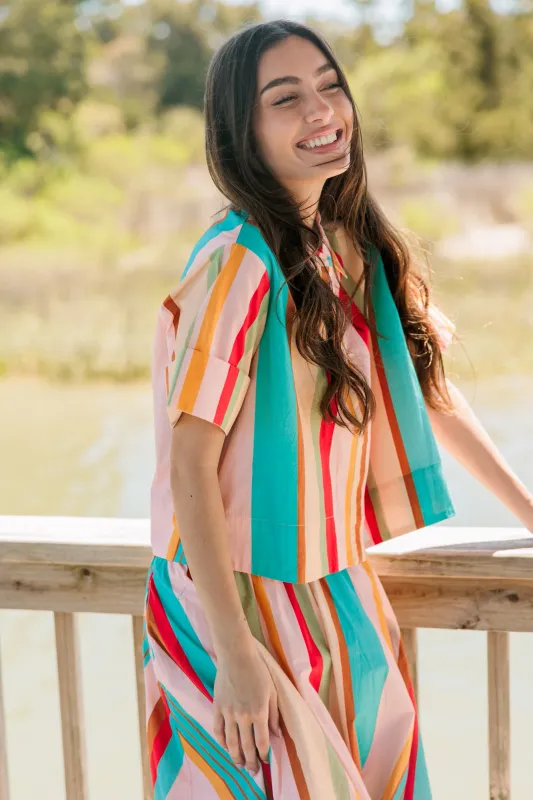 Club Shirt - Amberline Stripe-