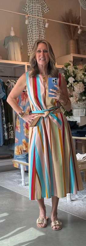 Annie Dress Amberline Stripes-