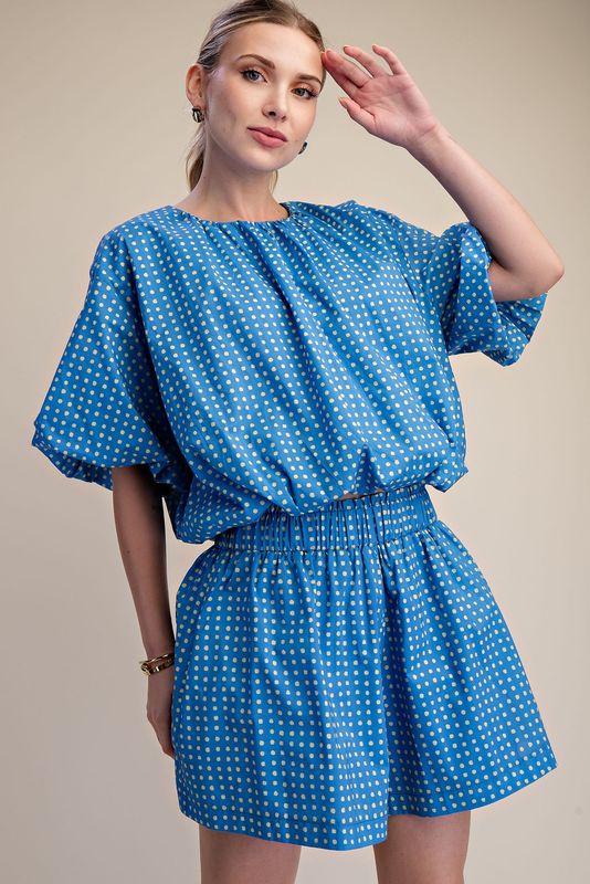 2 pc polka Dot Short Set-