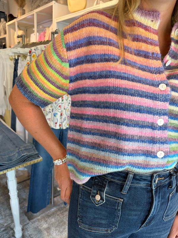 Rainbow Thread Cardigan-
