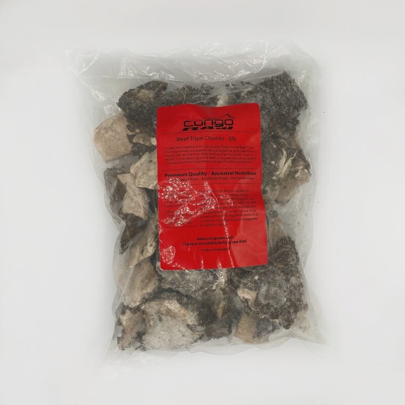 Congo Beef Tripe Chunks (2lb Bag)