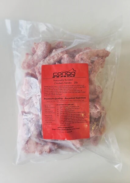 Congo Natural Chicken Necks (2lb Bag)