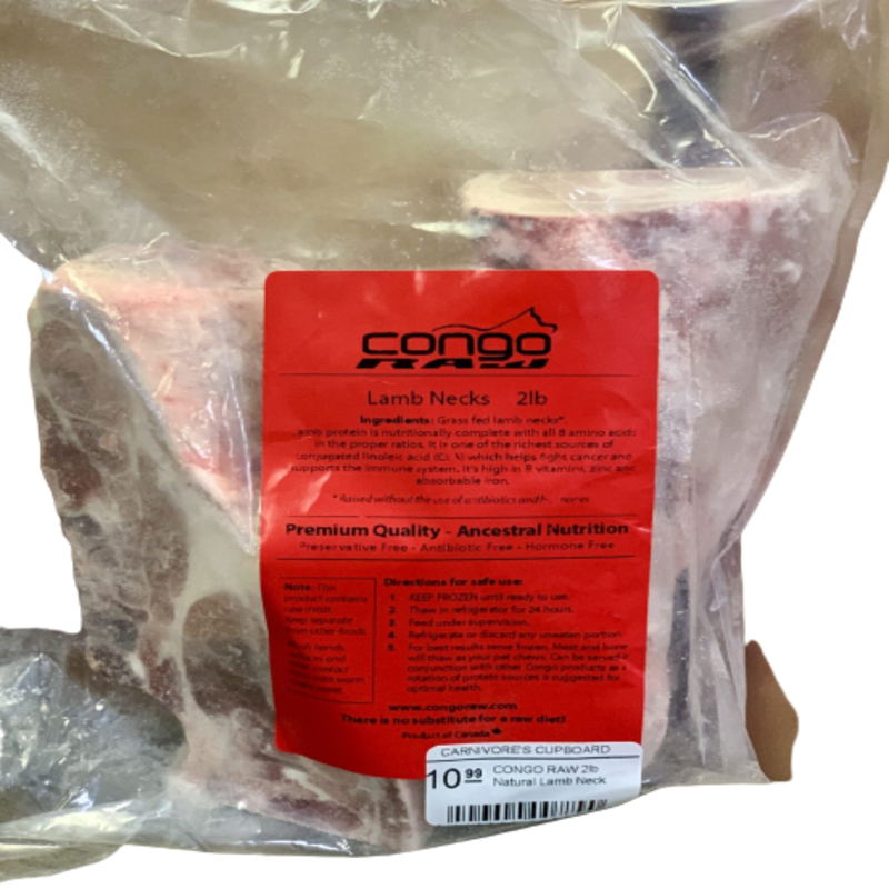 Congo Lamb Neck Pieces (2lb Bag)
