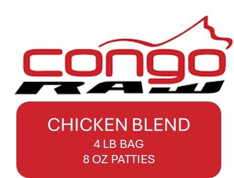 Congo Chicken Blend  4lb (8 x 0.5lb Patties)